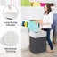 Laundry Basket Hamper Large Collapsible with Carry Handles Clothes Hampers 75L Carousel 8