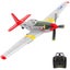 RC Plane P51D Mustang RTF for Beginners,2.4Ghz 4CH Remote Control Airplane Easy Carousel 8