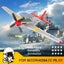 RC Plane P51D Mustang RTF for Beginners,2.4Ghz 4CH Remote Control Airplane Easy Carousel 15