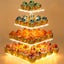 4 Tier Cupcake Holder Tower Display Stand with LED Light Carousel 4