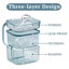 Retainer clean Case, Orthodontic Denture Bath Box with Strainer Basket (Blue) Carousel 2