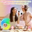 Mini Karaoke Machine for Kids,Portable Bluetooth Speaker with 2 Wireless Microph Carousel 7