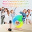 Mini Karaoke Machine for Kids,Portable Bluetooth Speaker with 2 Wireless Microph Carousel 8
