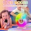 Mini Karaoke Machine for Kids,Portable Bluetooth Speaker with 2 Wireless Microph Carousel 9