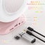 Mini Karaoke Machine for Kids,Portable Bluetooth Speaker with 2 Wireless Microph Carousel 10