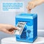 Piggy Bank, Electronic Password ATM Cash Coin, Gift Toy for Kids (Blue) Carousel 4