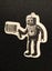 ** BANKSY ART ** 1 x Sticker - Robot Tagging Barcodes (5.1cm) Carousel 1