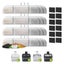 12 Pack Cat Water Fountain Filters Replacement for 2.5L Wireless Pet Water Fount Carousel 3