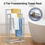 3 Tier Towel Rail Drying Rack Washcloth Hanging Bars Stand Carousel 3