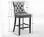 6X Velvet Bar Stools With Studs Trim Legs Tufted Kitchen Dining Chairs Carousel 2