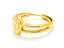 Heart-Shaped Gold-Plated Titanium Open Ring Carousel 2