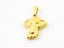 Gold-Plated Elephant Pendant in Titanium Carousel 1