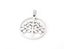 White Gold Tree Pendant in Titanium Carousel 1