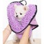 3PCS Quick-Dry Pet Towel Absorbent Bath Towel for Dogs Cats -Blue Carousel 3