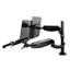 Loctek 10"-30" Single Monitor Ergonomic Gas Spring Arm - With 10.1"-17.3" Laptop Carousel 10