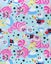 Disney Alice in Wonderland Blue Short Sleeve Skater Dress (Girls) Carousel 3