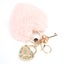 handbag decorations Heart Shaped Fluffy Plush Ball Keychain Pendant Handbag Carousel 1