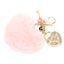 handbag decorations Heart Shaped Fluffy Plush Ball Keychain Pendant Handbag Carousel 2