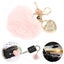 handbag decorations Heart Shaped Fluffy Plush Ball Keychain Pendant Handbag Carousel 6