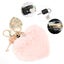 handbag decorations Heart Shaped Fluffy Plush Ball Keychain Pendant Handbag Carousel 7