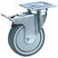 Caster Swivel/Brake TPR 130kg 125mm Carousel 1