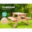 Keezi Kids Outdoor Table And Chairs Picnic Bench Set Children Kids Play Table & Carousel 3