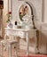 X15 European style Luxurious White/White Tufted Rococo Super King 7Pc BedroomSet Carousel 4