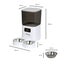 Pawz 5L Automatic Pet Feeder Double Bowl Dog Cat Auto Smart Food Dispenser Timer Carousel 10