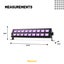UV LED Bar - 2x 9 LEDs Carousel 11