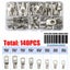 140PCS Battery Copper Cable Lugs Crimp Ring Terminals Electrical Wire Connectors Carousel 6