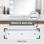 Yezi Hollywood Mirror Arch-shaped Vanity Makeup Mirror with Lights Tabletop Carousel 8