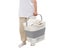 35L Collapsible Laundry Basket Clothes Washing Organizer Bin Grey Carousel 5