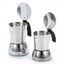 Stovetop Moka Pot Stainless Steel Moka Express Coffee Maker 450ML Carousel 6