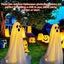 1 Pack Halloween Ghost Decorations with String Lights Outdoor Yard Front Porch G Carousel 3