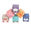 soft blocks Soft Stacking Building Blocks Cute Cartoon Pattern Soft Building Carousel 6