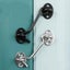 2PCS Barn Door Latch Sliding Door Lock with Screws & Eye Hook - Silver Carousel 3