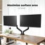 Traderight Monitor Stand Dual Arm TV Bracket Screen LED Holder Desk Freestanding Carousel 3