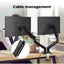 Traderight Monitor Stand Dual Arm TV Bracket Screen LED Holder Desk Freestanding Carousel 8