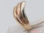 V Shaped Tri-color Ring in 9ct Gold Carousel 4