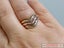 V Shaped Tri-color Ring in 9ct Gold Carousel 8
