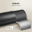 Marlow Steel Curtain Rod Quiet Rail Pole Pommel Set Extendable Adjustable Black Carousel 4