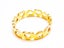 Gold Plated Stainless Steel Couple Rings with Hollow Heart & Zirconia Carousel 2