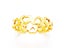 Gold Plated Stainless Steel Couple Rings with Hollow Heart & Zirconia Carousel 5