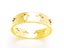 Gold Plated Stainless Steel Hollow Cross Ring Carousel 1
