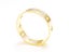 Gold Plated Stainless Steel Hollow Cross Ring Carousel 2