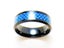 Blue Carbon Fiber Stainless Steel Ring Carousel 1