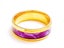 Stainless Steel Ring with Purple Oil Drip Design Carousel 3
