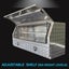 Aluminium Ute Van Tool Box 2.5mm 1450x530x820mm 2 Drawers Carousel 4