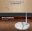 Emitto Modern LED Floor Lamp Reading Light Free Standing Adjustable Marble Base Carousel 4