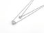 Stylish Platinum Zirconia Heart Charm Necklace Carousel 2